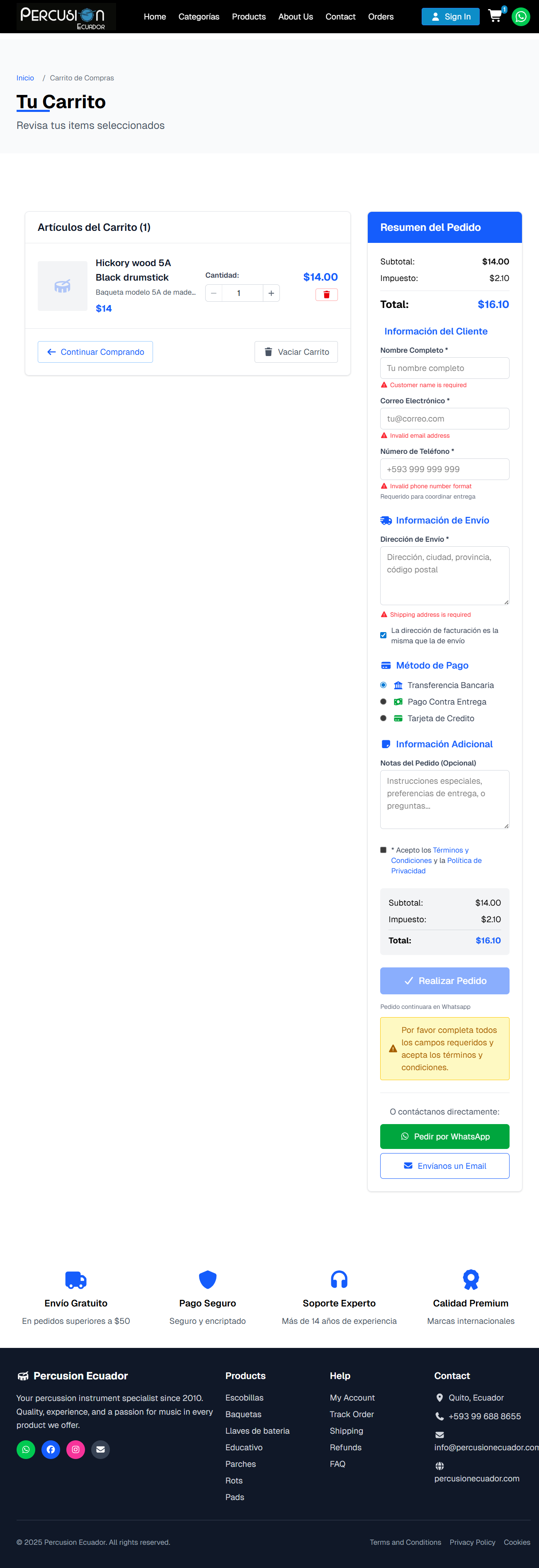 PEC Ecommerce Platform screenshot 1