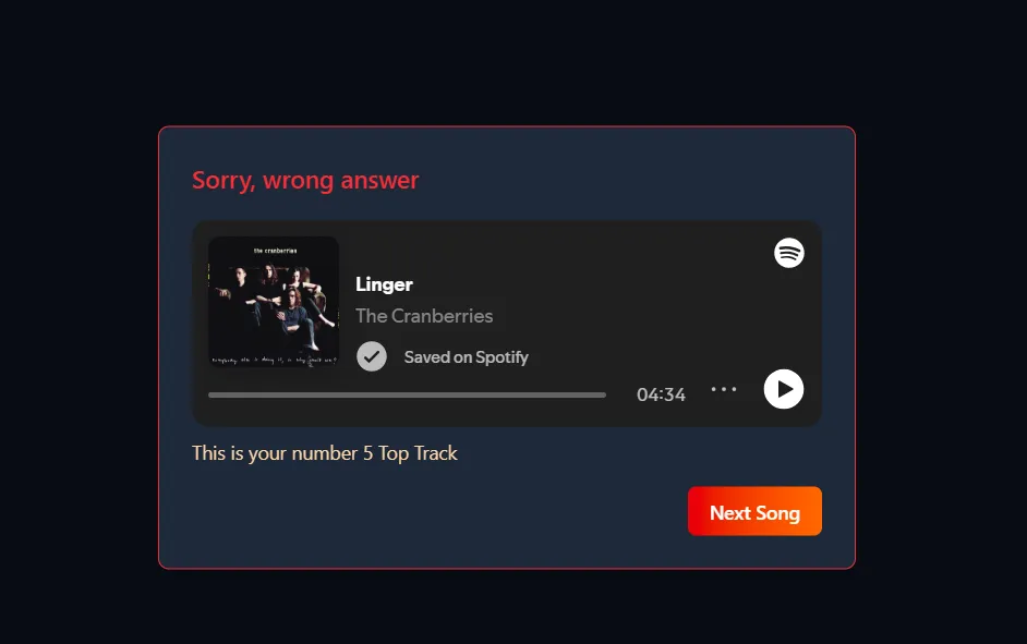 Wrong answer